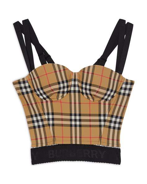 burberry bustier top|burberry top women's.